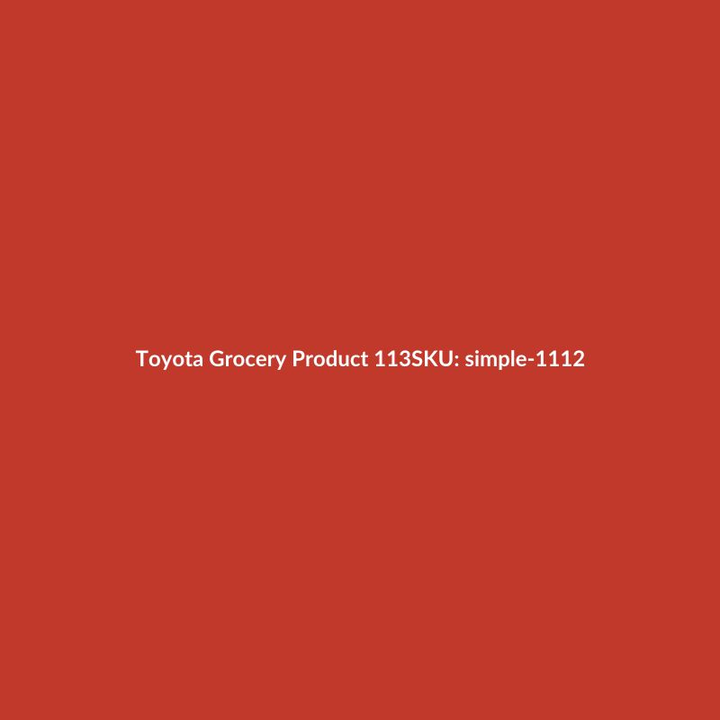 Toyota Grocery Product 113