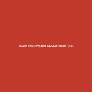 Toyota Books Product 132