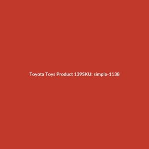 Toyota Toys Product 139