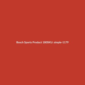 Bosch Sports Product 180