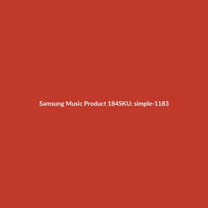 Samsung Music Product 184