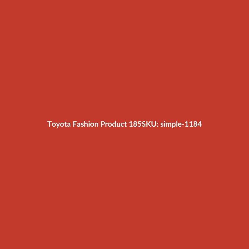 Toyota Fashion Product 185
