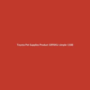 Toyota Pet Supplies Product 189