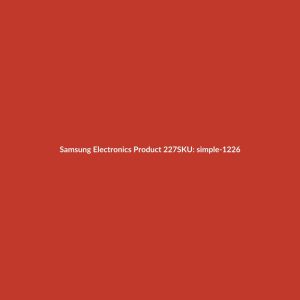 Samsung Electronics Product 227