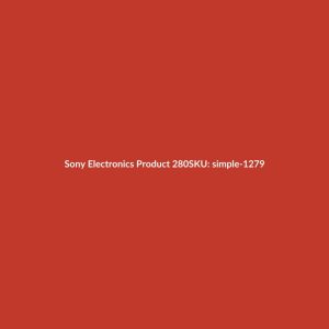 Sony Electronics Product 280