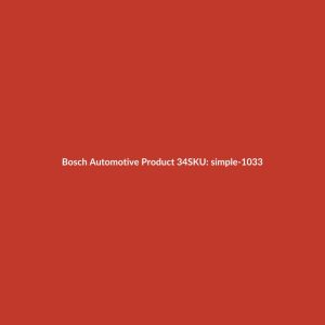 Bosch Automotive Product 34