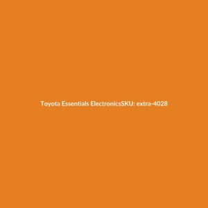 Toyota Essentials Electronics