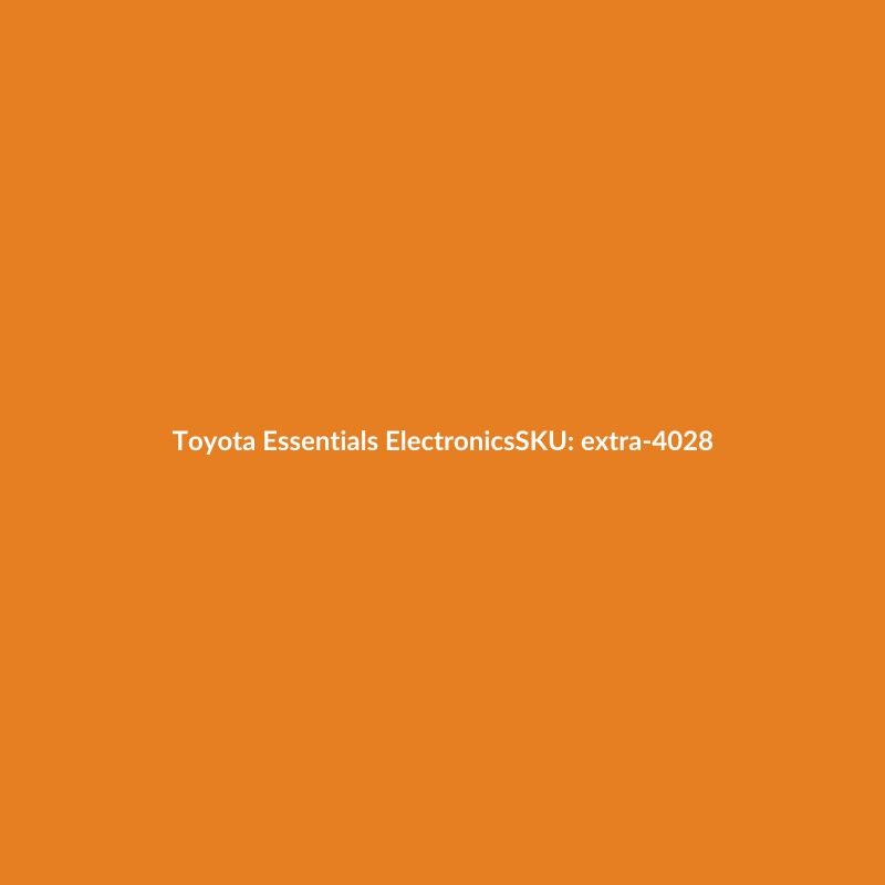 Toyota Essentials Electronics