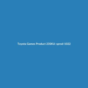 Toyota Games Product 23