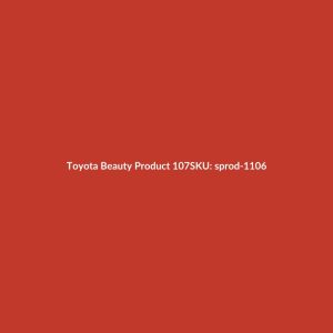 Toyota Beauty Product 107