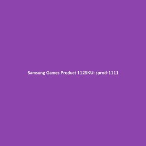 Samsung Games Product 112