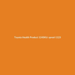 Toyota Health Product 124