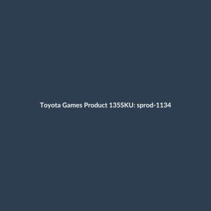 Toyota Games Product 135
