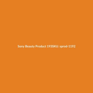 Sony Beauty Product 193