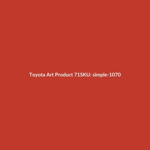 Toyota Art Product 71